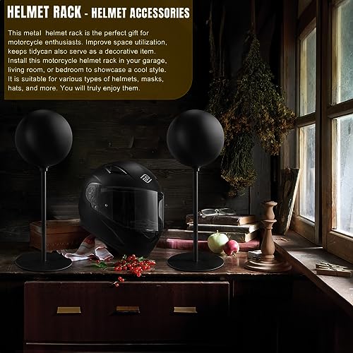 Metal Helmet Stand for Motorcycle, Caps, Hat, Rugby