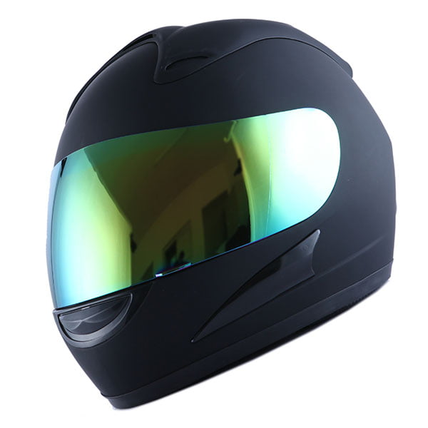 HJM A110 Adult Matt Black Motorcycle Full Face Helmet