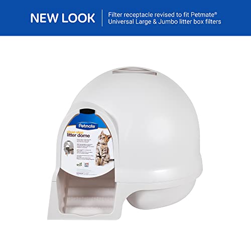 Booda Clean Step Cat Litter Box Dome - Pearl White