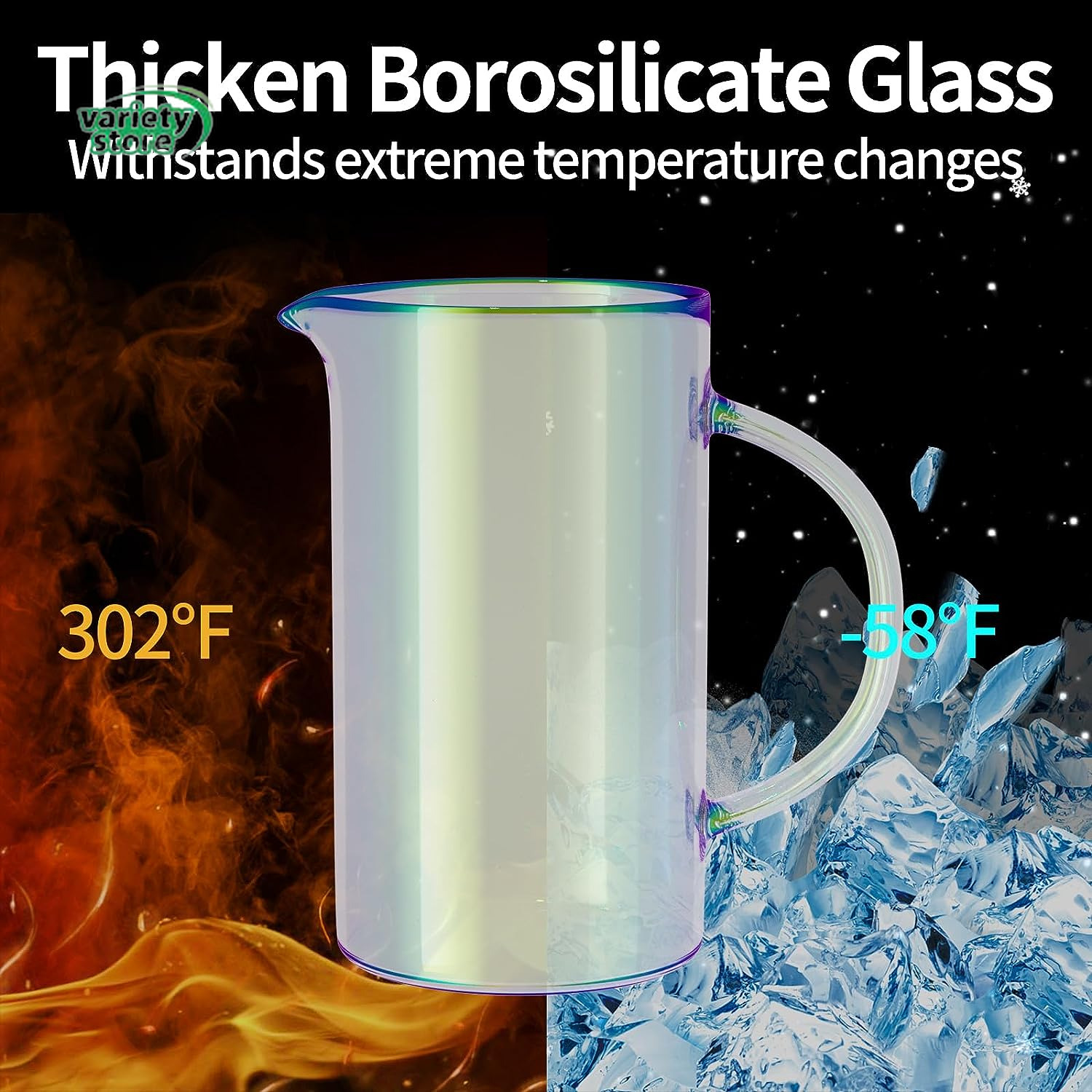 12oz French Press Coffee Maker with Heat Resistant Glass