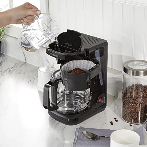 12 Cup FrontFill Drip Coffee Maker, Black/Silver