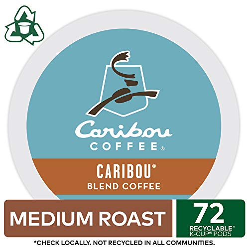 Caribou Coffee Blend K-Cup Pods, Medium Roast, 12x6