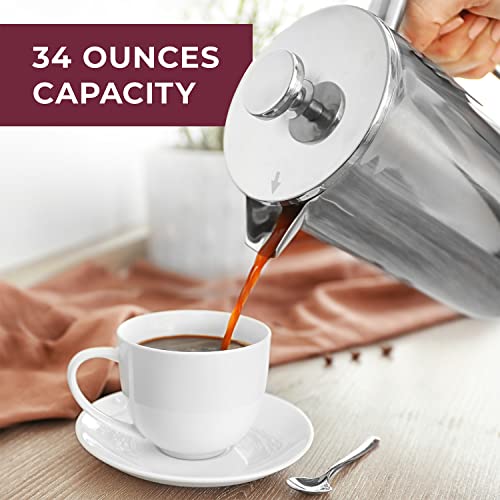 Mueller French Press Stainless Steel Coffee Maker