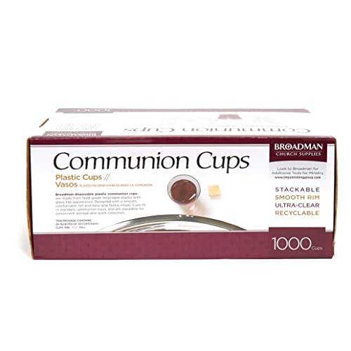 Plastic Communion Cups, 1000 Count, Eco-Friendly