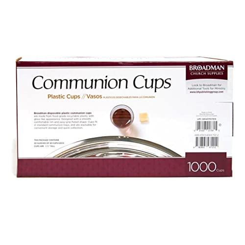Plastic Communion Cups, 1000 Count, Eco-Friendly