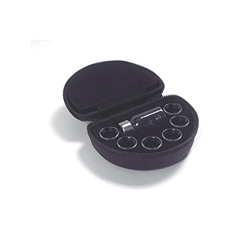 Deluxe Portable Communion Set, Glass Cups, Stainless Steel