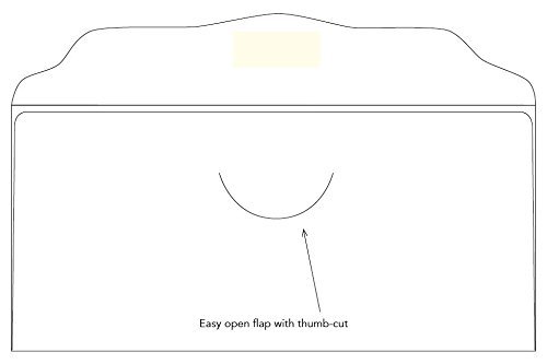Blank White Offering Envelopes for Church