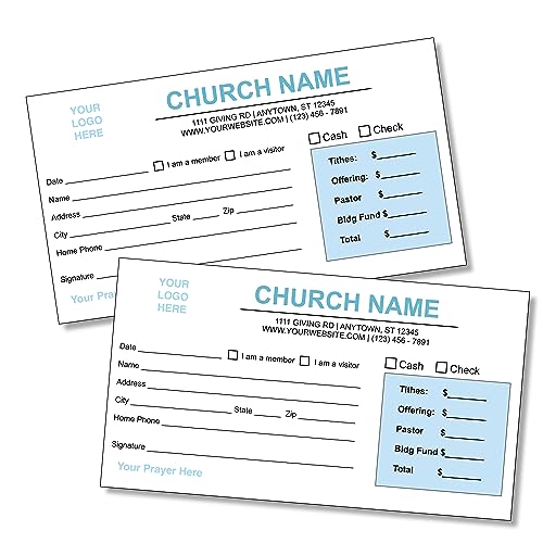 Church Giving Envelopes, Full Color Printing, 500/box