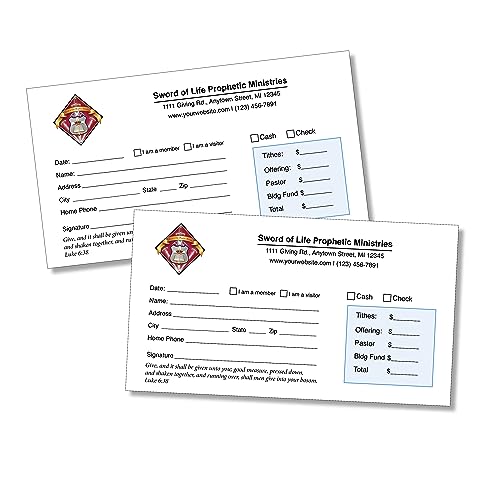Church Giving Envelopes, Full Color Printing, 500/box