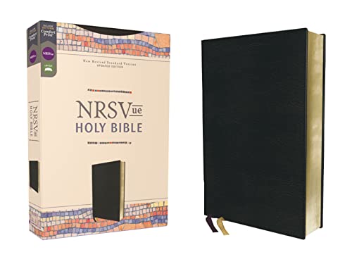 NRSVue, Holy Bible, Leathersoft, Black, Comfort Print Imitation Leather
