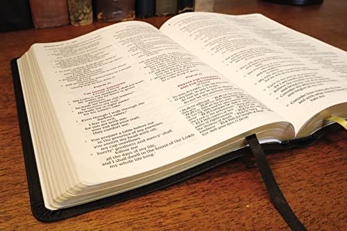 NRSVue, Holy Bible, Leathersoft, Black, Comfort Print Imitation Leather