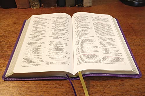NRSVue Purple Leathersoft Bible (Personal Size, Comfort Print)