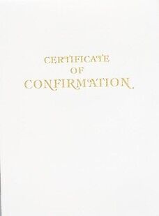 Contemporary Steel-Engraved Confirmation Certificate (Pkg of 3) 