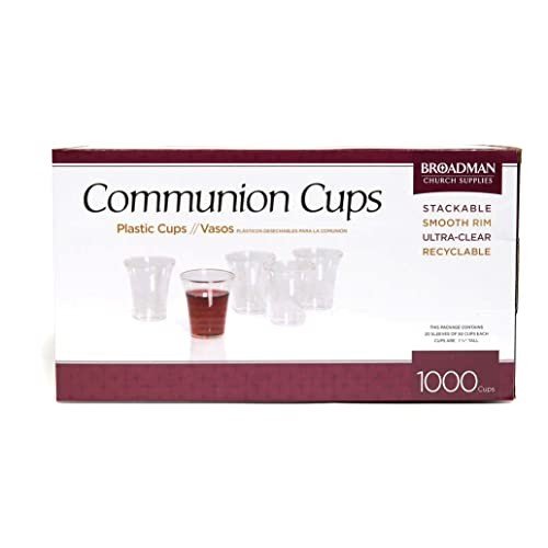 Plastic Communion Cups, 1000 Count, Eco-Friendly