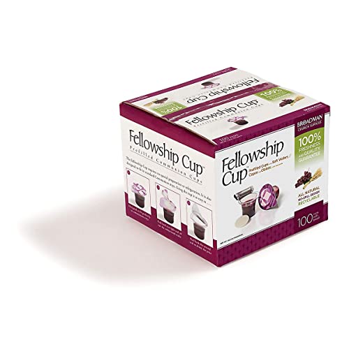 Pre-filled Communion Fellowship Cup, Juice/Wafer Set, 100 Count