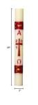 Dadant Gloria Burgundy Paschal Candle
