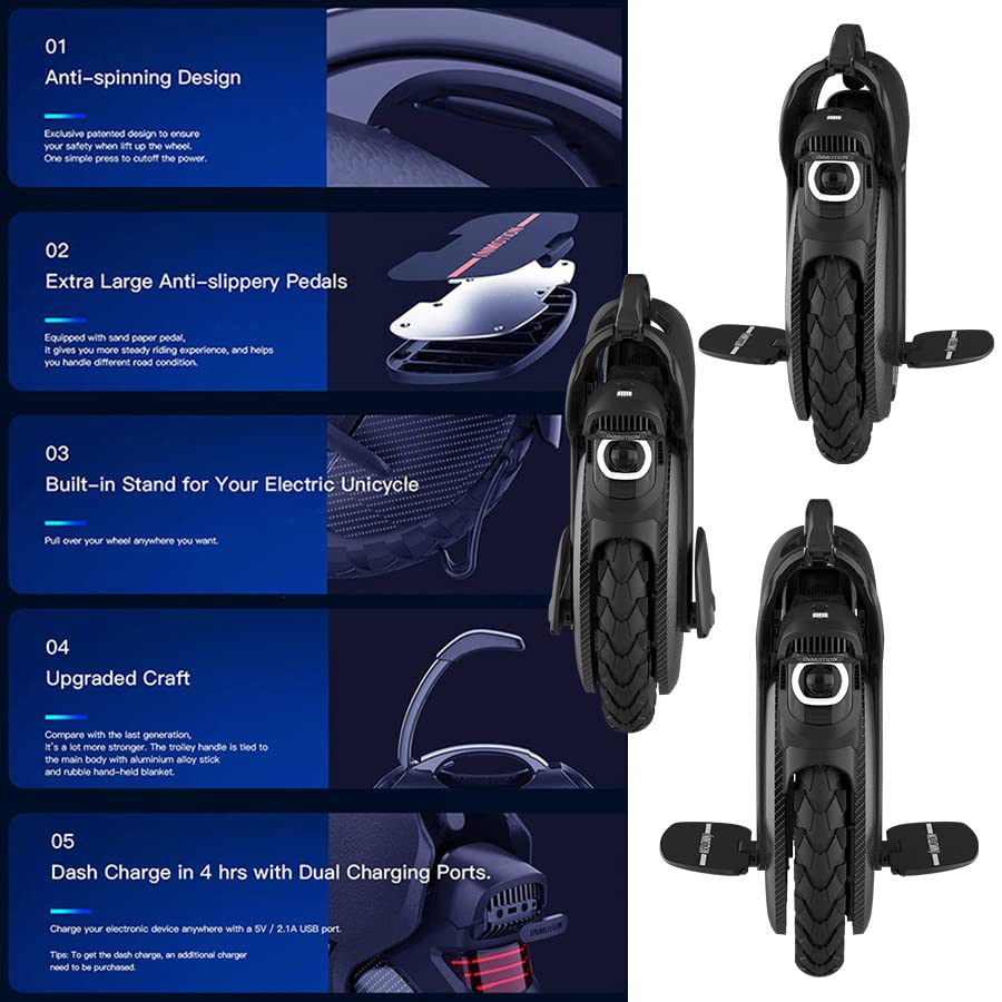 InMotion V11 Electric Unicycle with Suspension - Black