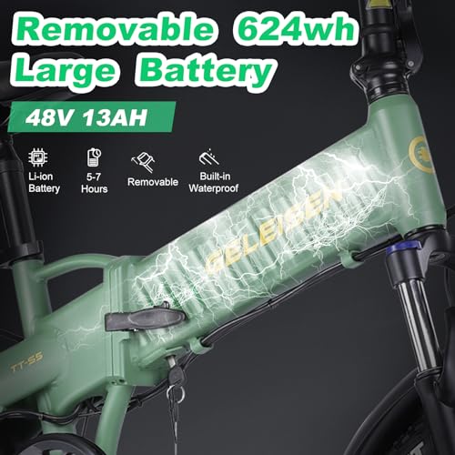 GELEISEN TT-S5 Foldable Fat Tire Electric Bike 