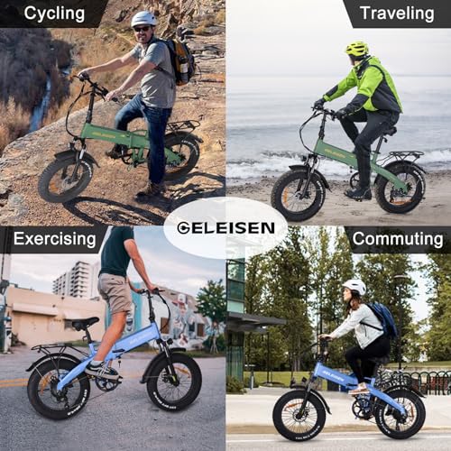 GELEISEN TT-S5 Foldable Fat Tire Electric Bike 