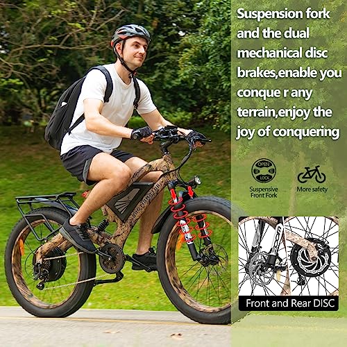 Aostirmotor Snakeskin Grain Fat Tire Electric Bike 