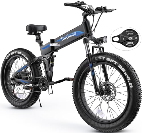 Totguard Fat Tire Electric Bike in Blue
