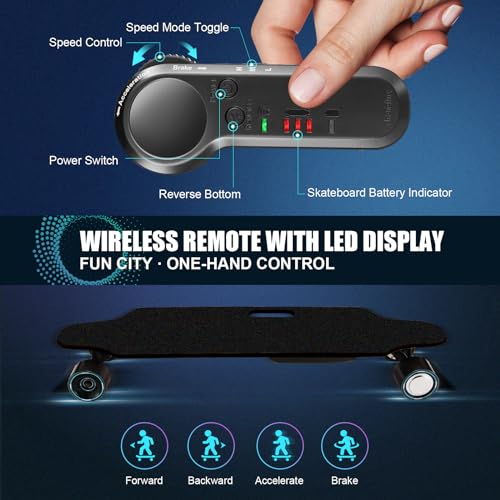 Caroma H2B Wireless Remote Dual Motor Electric Skateboard