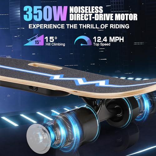 Caroma H2S 350W Electric Skateboard with Wireless Remote Control
