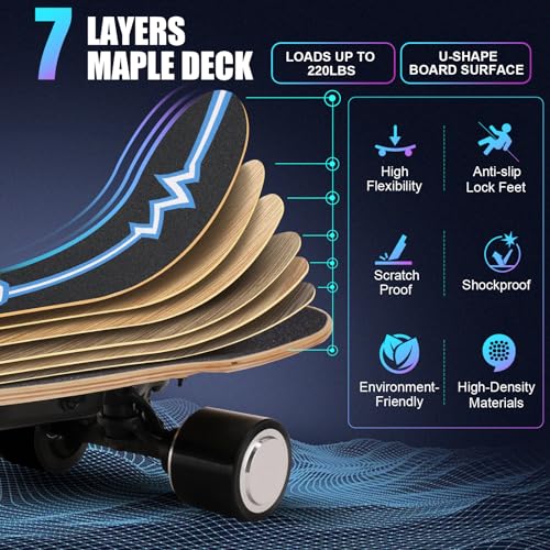 Caroma H2S 350W Electric Skateboard with Wireless Remote Control