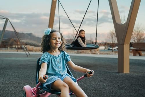 Pink hoverboard go kart conversion kit