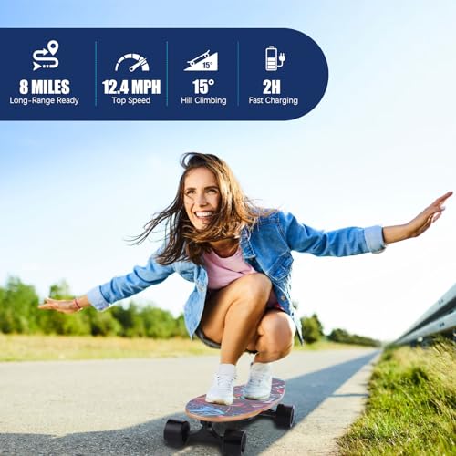WOOKRAYS Wireless Electric Skateboard