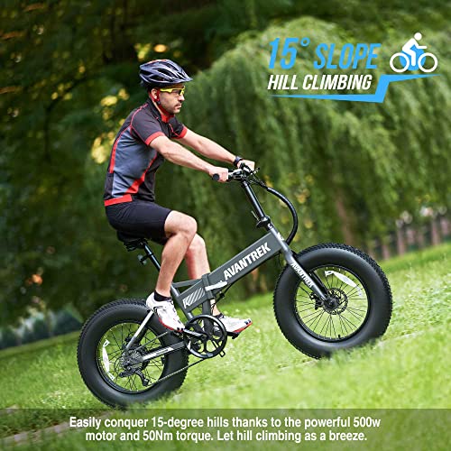 AVANTREK Cybertrack 200 Foldable Fat Tire Electric Bike