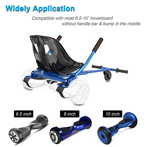 HiShine Hoverboard Go Kart Attachment with Comfortable Seat