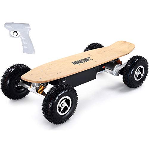MotoTec 1600W Dual Motor Electric Skateboard, Black