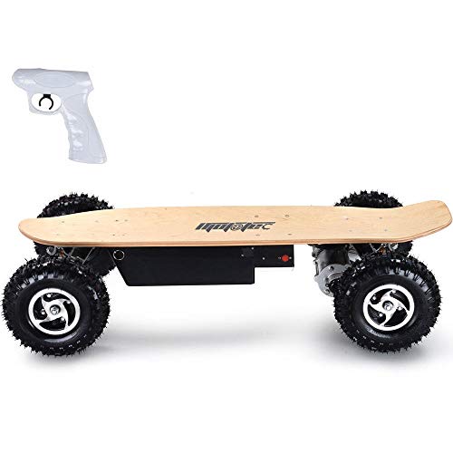MotoTec 1600W Dual Motor Electric Skateboard, Black