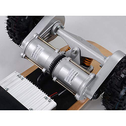 MotoTec 1600W Dual Motor Electric Skateboard, Black