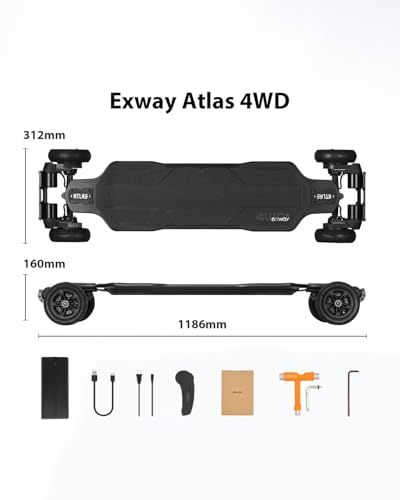 Exway Atlas 4WD Electric Skateboard