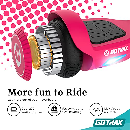 Gotrax Edge Hoverboard: LED Wheels & Headlight