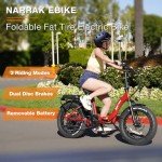 Narrak 750W Fat Tire Folding E-Bike