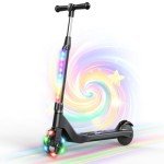 LED Light-Up Electric Scooter for Kids Ages 6-12