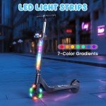 LED Light-Up Electric Scooter for Kids Ages 6-12
