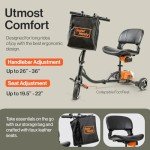Foldable 3-Wheel Electric Mobility Scooter - Long Range