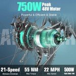 ANCHEER Gladiator 500W Electric Mountain Bike