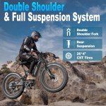 FreeSky Swift Horse 1000W Fat Tire Electric Bike