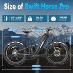 FreeSky Swift Horse 1000W Fat Tire Electric Bike