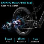 BaFang 750W Full Suspension Electric Mountain Bike 
