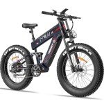 FREESKY Alaska Pro Dual Battery Fat Tire Electric Bike - Black