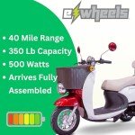 Red/White 3-Wheel EW-11 Euro Scooter