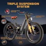 FREESKY Warrior Pro 2000W Electric Mountain Bike