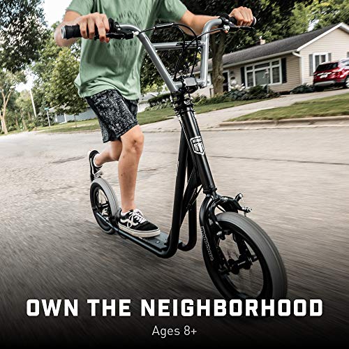 Mongoose Trace Adult Kick Scooter in Silver
