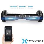 Hover-1 Chrome Electric Hoverboard with Bluetooth Speaker